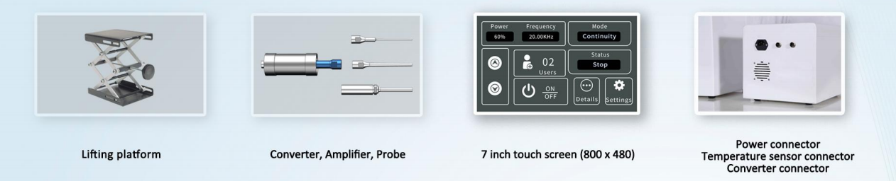 Split ultrasonic liquid processor Ultrasonic Cell Disruptor